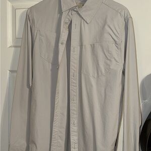 Light Gray Button-Up Shirt